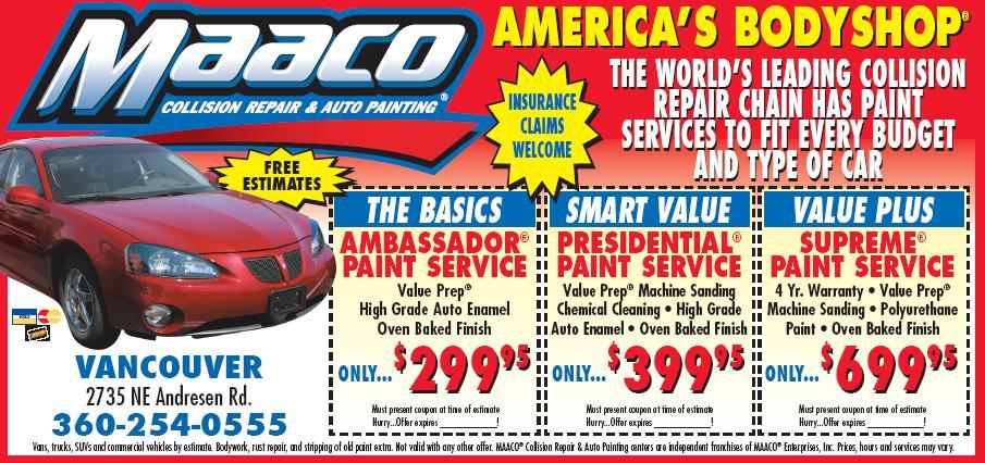 Maaco Coupons Maaco Paint Prices