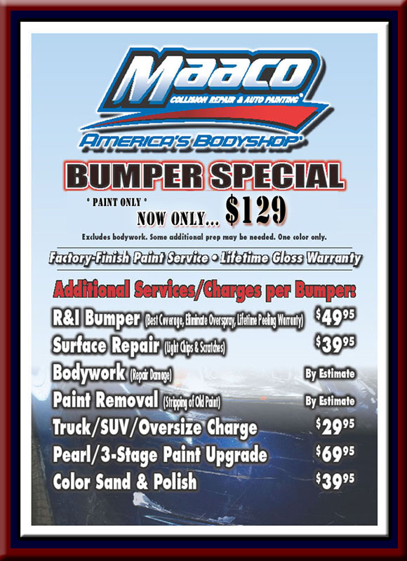 MAACO Specials Maaco Paint Prices